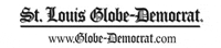 A black and white image of the globe-news logo.