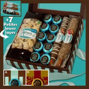 A box of cookies and other treats